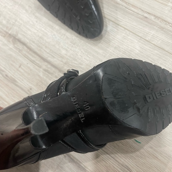 Diesel leather boots-Size 9 (40) - Picture 9 of 14